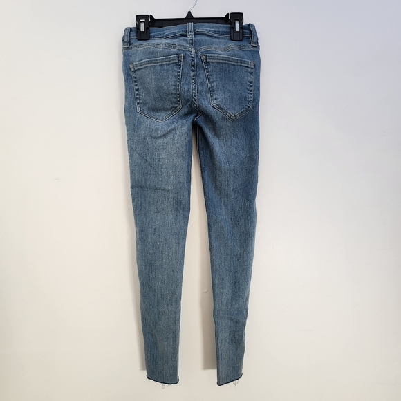 Free People Skinny Jeans Blue Denim Size 24 - Picture 4 of 8